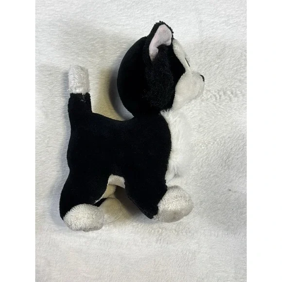Disney Figaro Cat Plush Pinocchio Movie Stuffed Animal Black White Vintage - Picture 6 of 6